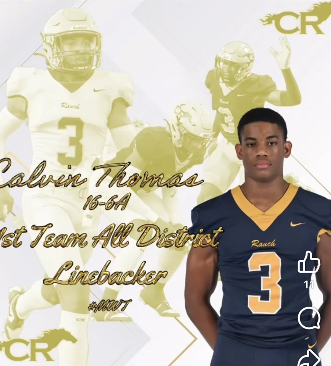rashadbobino44's tweet photo. Pretty good first year to have all 4 of my LBs make  16-6a All District on my first year!! Future is very bright #LBU #ChessNotCheckers#TrusthePRO-Cess @CyRanchFB https://t.co/jRGEE72hXA
