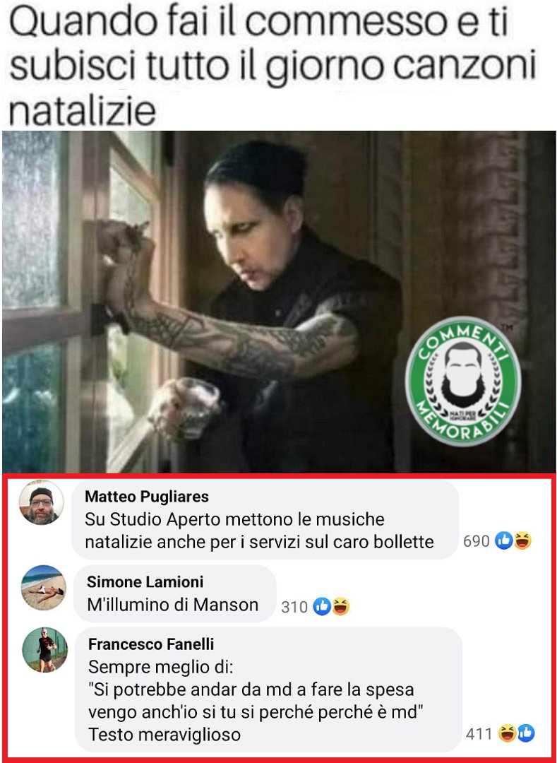 CM_Memorabili's tweet image. Un minuto di silenzio per loro, eroi del periodo. #commessi #natale #commentimemorabili