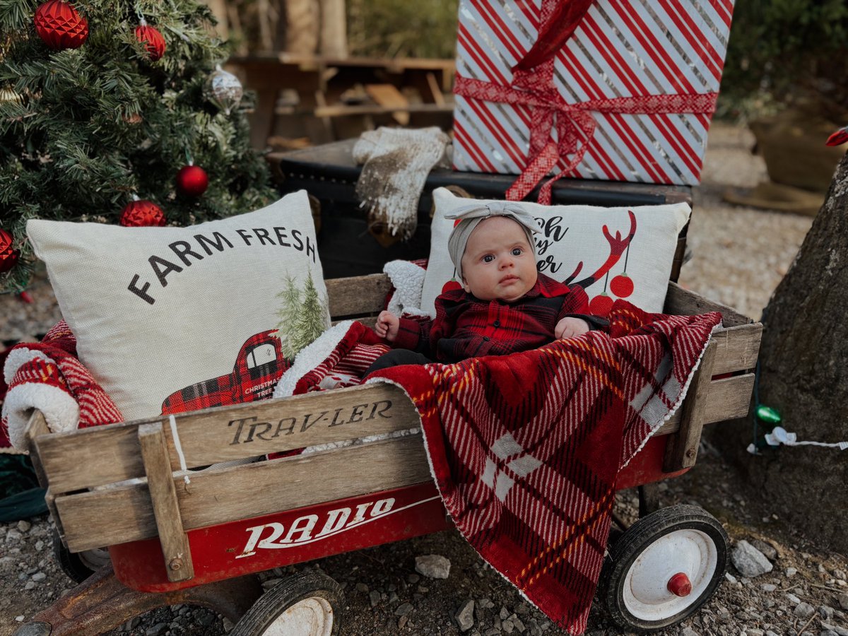 dvnlark's tweet photo. Long time no talk Twitter pals. My 2 month old daughter apparently wants to fight Santa, happy holidays! 👊🏻🎄🎅🏻 https://t.co/pIG8p3aziM