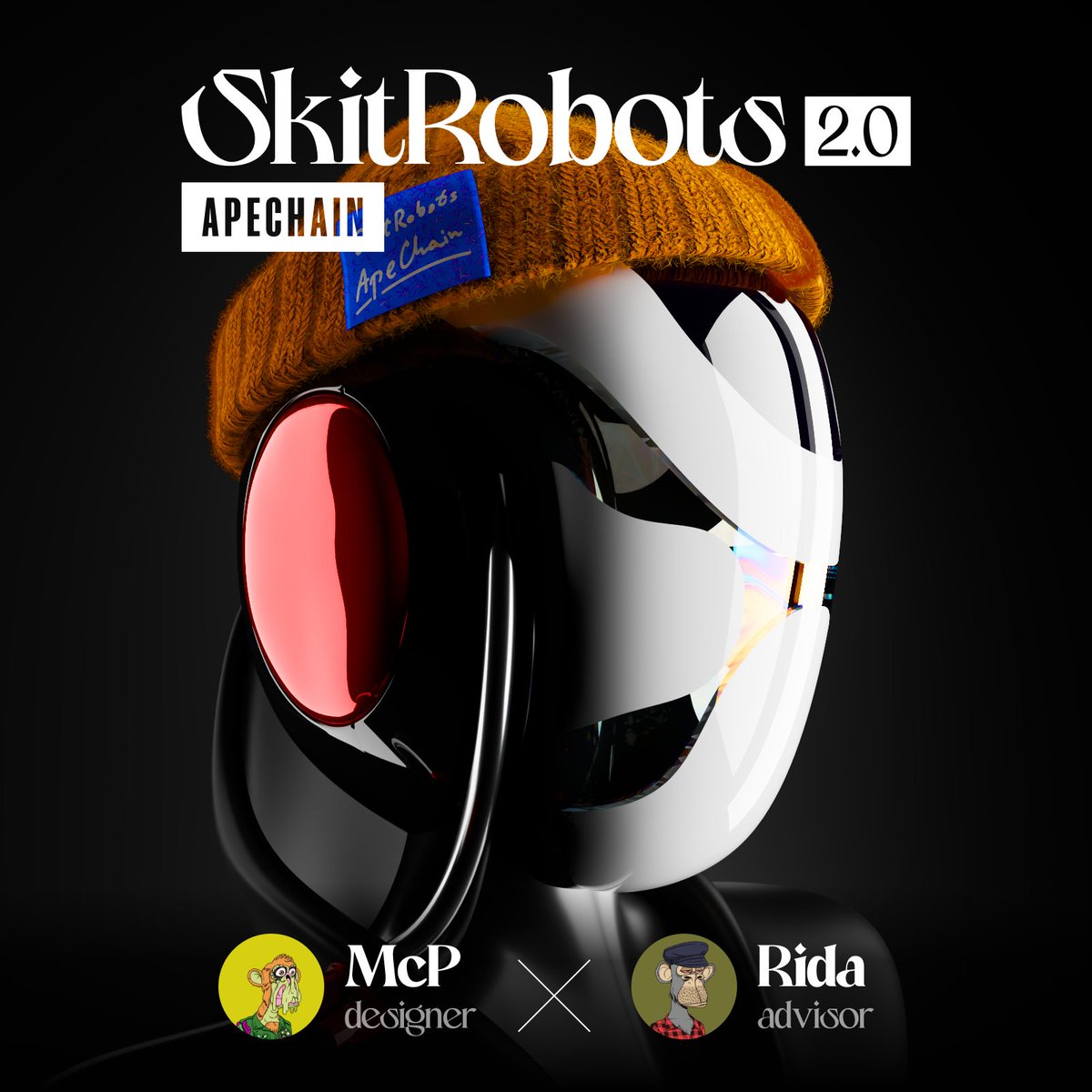 michalprekop's tweet photo. I’m beyond excited to finally introduce SkitRobots 2.0 – my latest NFT collection! 

It means the world to me to have the incredible @RidazLp2  the best 3D specialist across the Yuga Labs universe and beyond, join me for this project. https://t.co/R279k3B6wJ