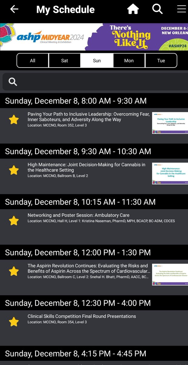 Taking full advantage of the breadth of programming offered on ASHP Sunday.

#ASHP24