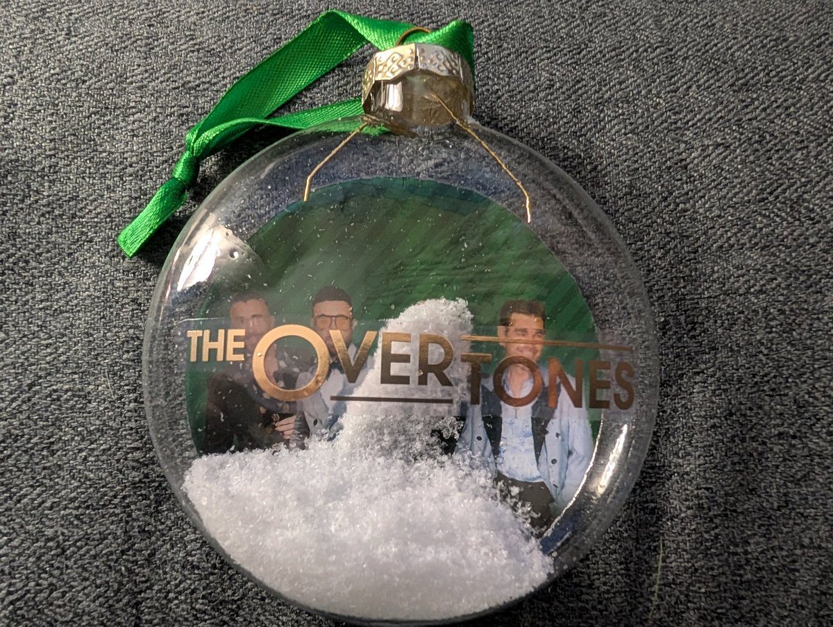martmannion's tweet photo. @the_overtones picked up your Xmas bauble for the wife at your show this weekend. Think there may be something wrong with them as I could have sworn there are 4 of you 😂 https://t.co/UeF8KhgYZP