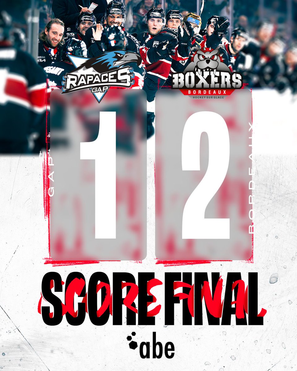 BoxersBordeaux's tweet photo. VICTOIRE ! 🔥

Nos Boyz ont triomphé face aux Rapaces de Gap ce soir ! 📣

Pas question de se relâcher : le prochain défi nous attend mardi, contre les Pionniers de Chamonix. N’attendez plus pour prendre vos places ! 🤩

🎟️ https://t.co/n4xOIIlPhJ

#letsgoboxers #sortonslescrocs https://t.co/jpFznf3hRz