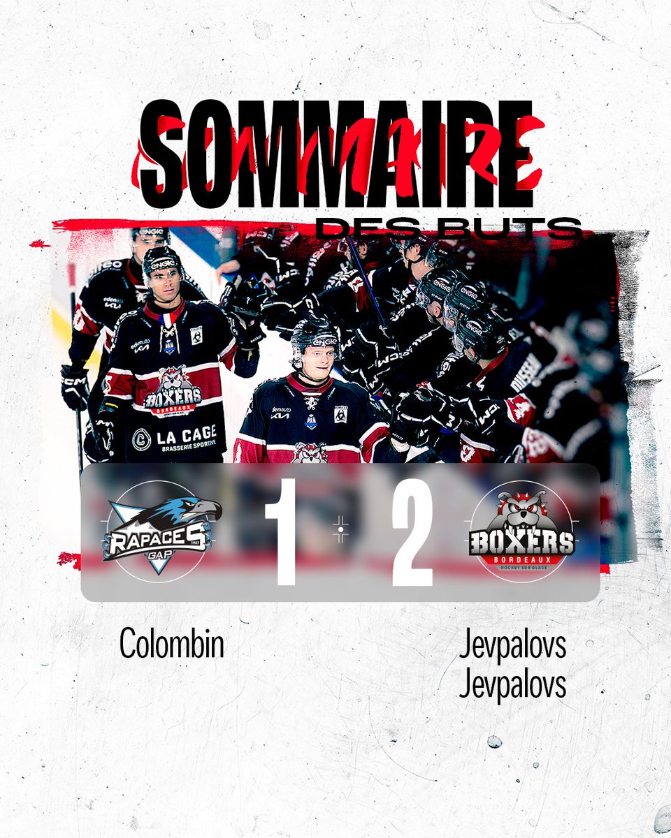BoxersBordeaux's tweet photo. VICTOIRE ! 🔥

Nos Boyz ont triomphé face aux Rapaces de Gap ce soir ! 📣

Pas question de se relâcher : le prochain défi nous attend mardi, contre les Pionniers de Chamonix. N’attendez plus pour prendre vos places ! 🤩

🎟️ https://t.co/n4xOIIlPhJ

#letsgoboxers #sortonslescrocs https://t.co/jpFznf3hRz