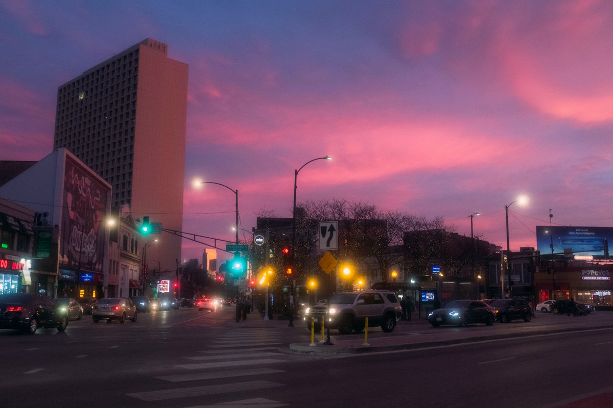 Sunset in Chicago