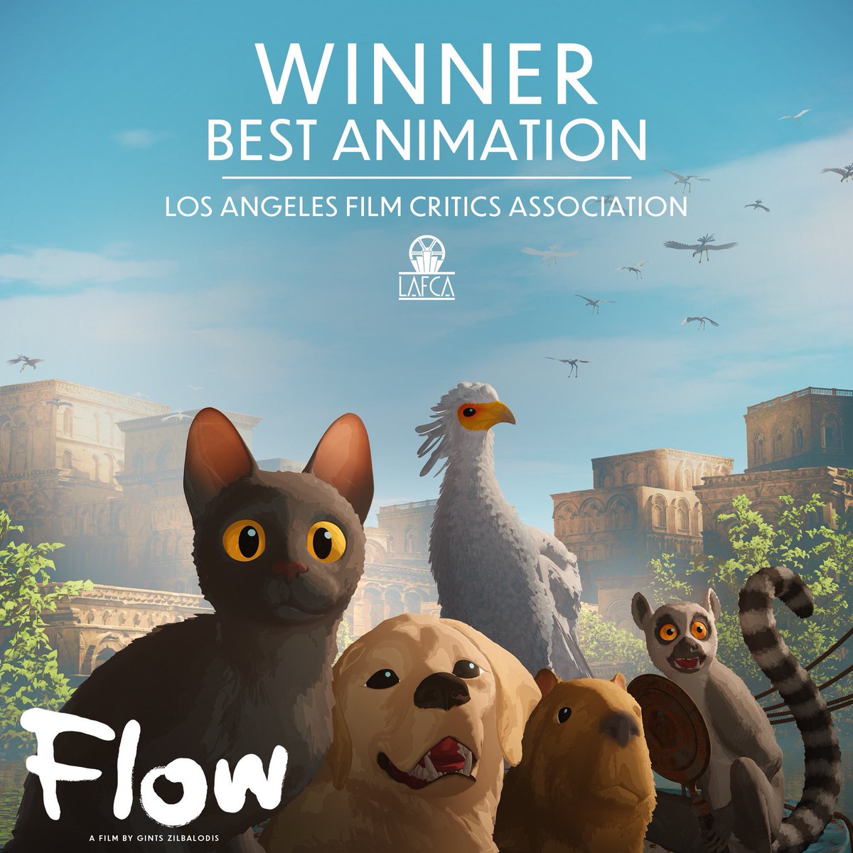 gintszilbalodis's tweet photo. 2 more very important awards today! Best Animation from Los Angeles Film Critics Association and also Boston Society of Film Critics! This is truly overwhelming and I’m very grateful! https://t.co/WoyN9bZZf3
