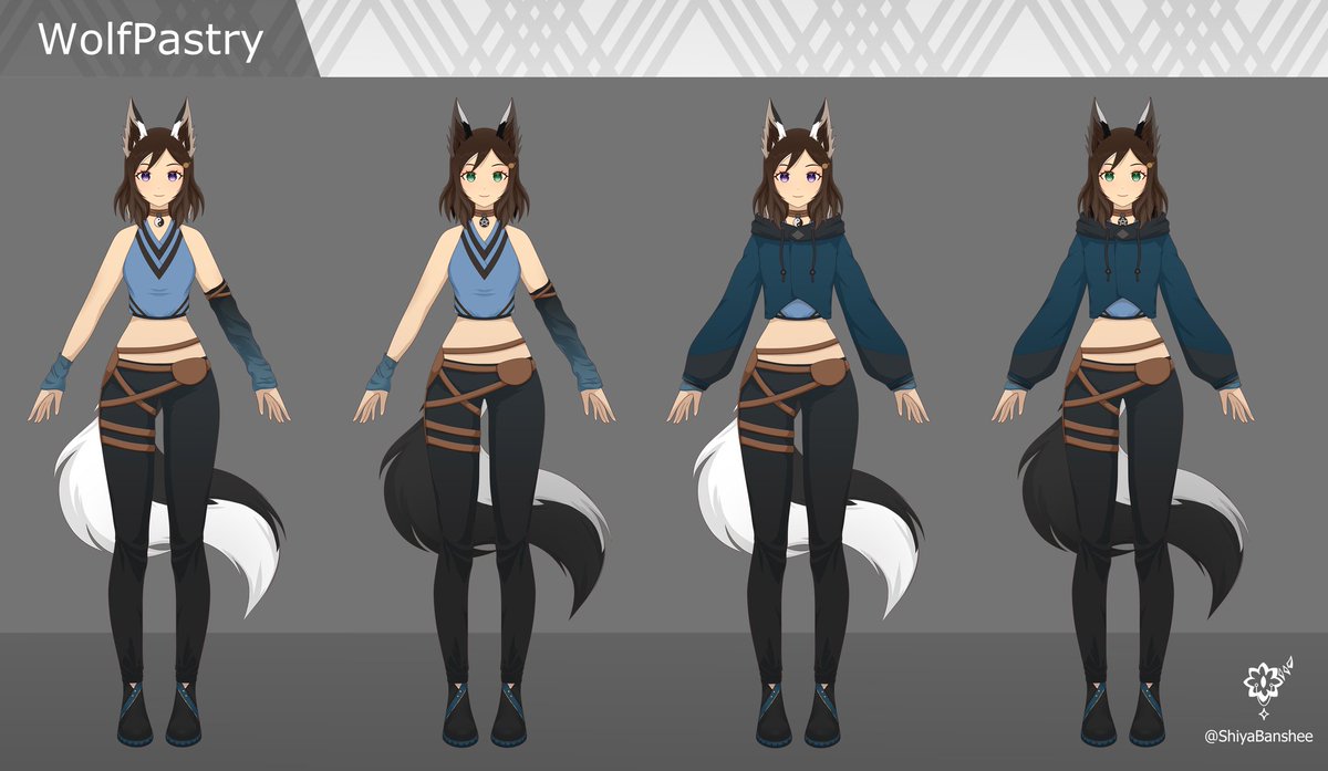 wolfpastryvt's tweet photo. The following below and additional posts are ALL the lovely artists who I've worked with or gotten a fit design from <3(will be grouped in 4, so don't worry if your design hasn't been posted yet)
🎨: @skyboni
🎨: @ShiyaBanshee
🎨: @Khoi_ist
🎨: @Bisuketto_arts https://t.co/nUOCcekzCb