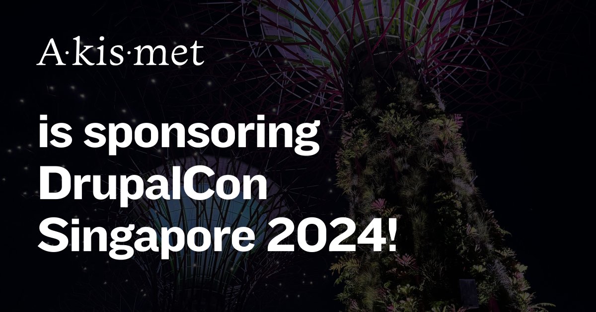 akismet's tweet photo. What do you get when you combine cutting-edge machine learning with spam-fighting superpowers? Akismet 💚

We’re thrilled to be at @DrupalConAsia, where we’re talking about how to keep the web cleaner, safer, and more user-friendly with the power of automated spam protection. https://t.co/ft1WZFxHAZ