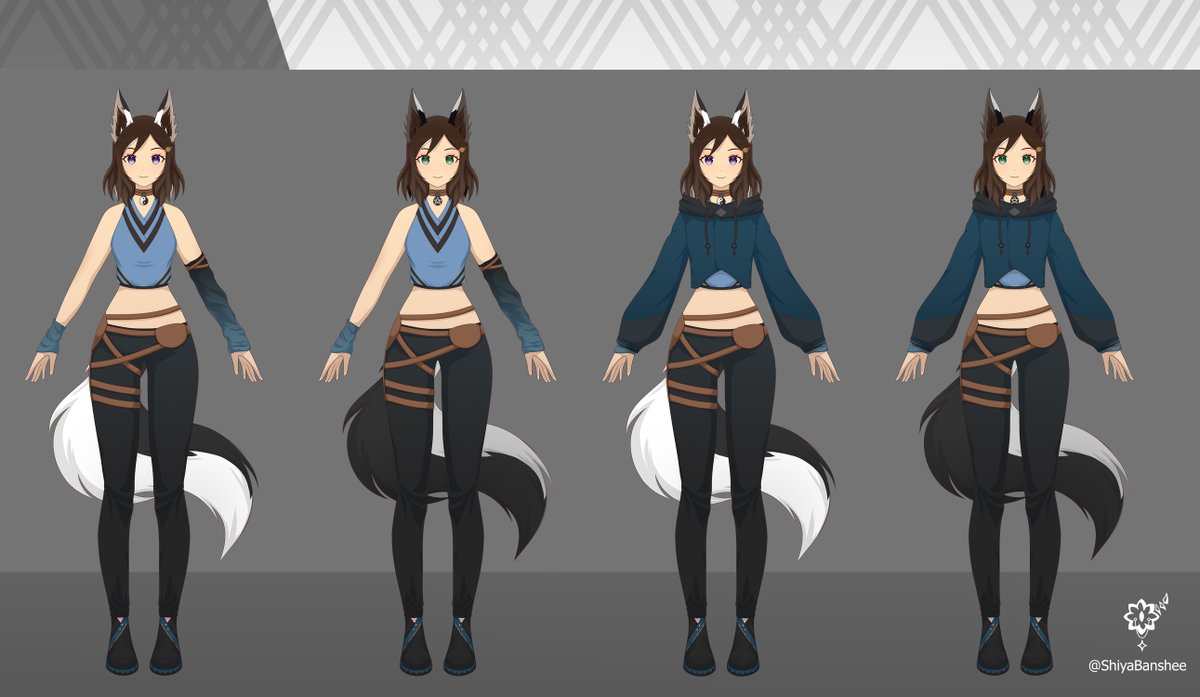 ShiyaBanshee's tweet photo. Finally, the one cute girl's design that I skipped sharing from the raffle batch is here!

I present you a fluffy beauty @wolf_pastry ❤️

#raffle #characterart #character #Vtubers https://t.co/LilNQWSDca