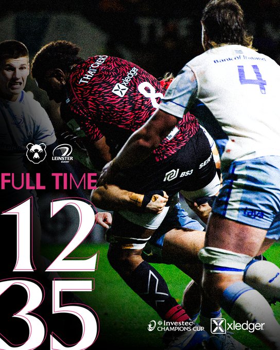 TheZane15's tweet photo. #BristolBearsRC #BristolBearsRugby #BristolBears #BBRC #BRI #BRIvLEN #PostMatchReaction #TheZane15 #TheBBRCZane15 #TheBRIZane15
POST MATCH REACTION. IN WHAT WAS A GOOD FIRST HALF PERFORMANCE BEARS LOSE IN A DRAMATIC GAME AGAINST LEINSTER IN THE CHAMPIONS CUP AT THE GATE. https://t.co/irXcCZkIFK