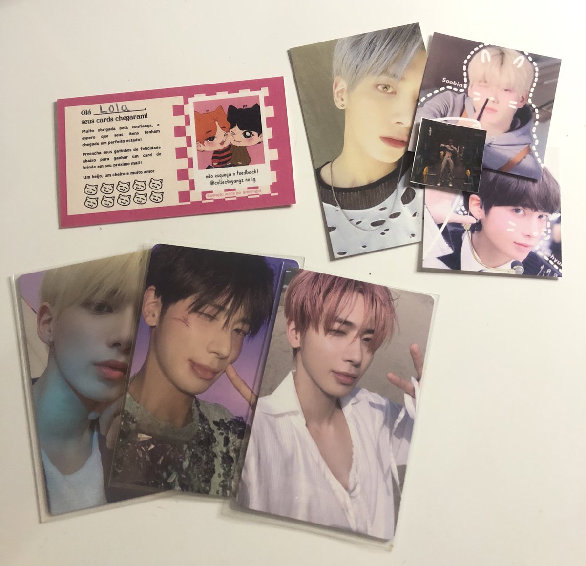 feedback positivo pra <a href="/collectnyangz/">no labels, just ninoca ۶ৎ</a> que trouxe meus taezinhos lindos, amo mt comprar c essa querida q ta smp ajudando  minha coleçao do txt, alem de ser mt simpatica e prestativa com todos da ceg eh tudo mt organizado tb! obggg meu amor 💓💓
