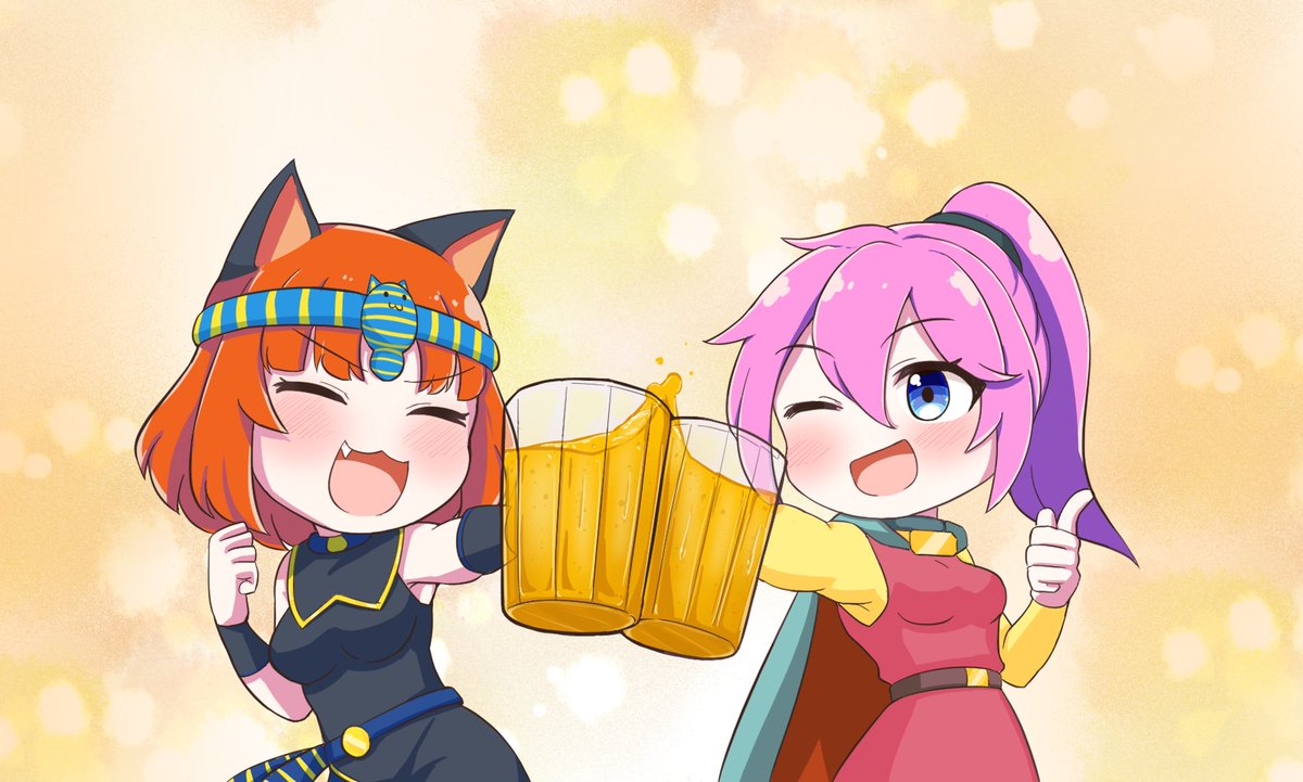 gastovathegame's tweet photo. Who doesn't enjoy hanging out with friends and having a few drinks? Here's another little artwork of our Gastova and Felicity.

#gastova #art #indiegame https://t.co/6bdrx8vcZO