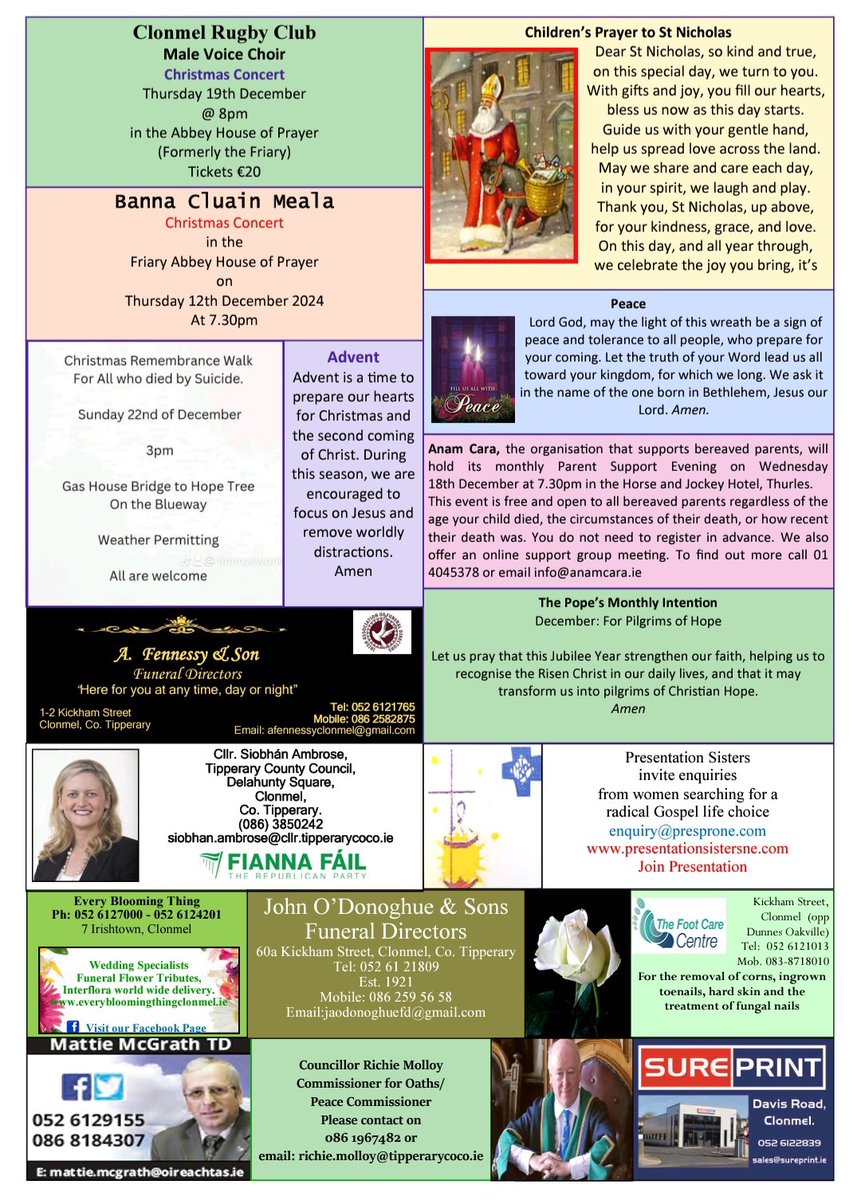 8th December 2024 Newsletter