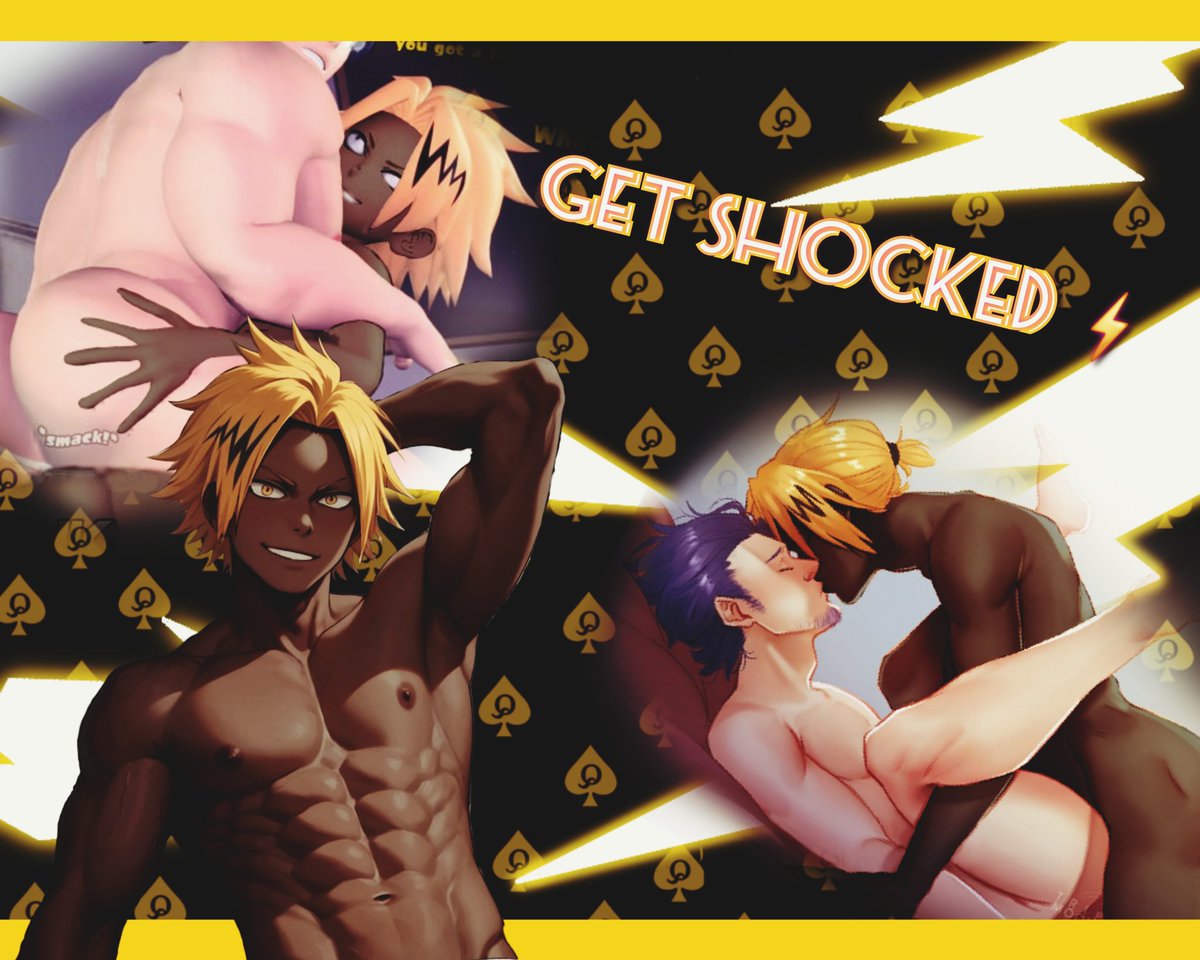 BlackDunceFace's tweet photo. ⚡️Denki Kaminari⚡️

⚡️Black portrayal.
⚡️100% Dom
⚡️Gay (sorry ladies)
⚡️♤ BWNO believer ♤
⚡️Ship with the bakusquad and chem
⚡️Friendly writer come down and play with me.
⚡️Come get owned and #GetShocked. https://t.co/GyTSbszxOG