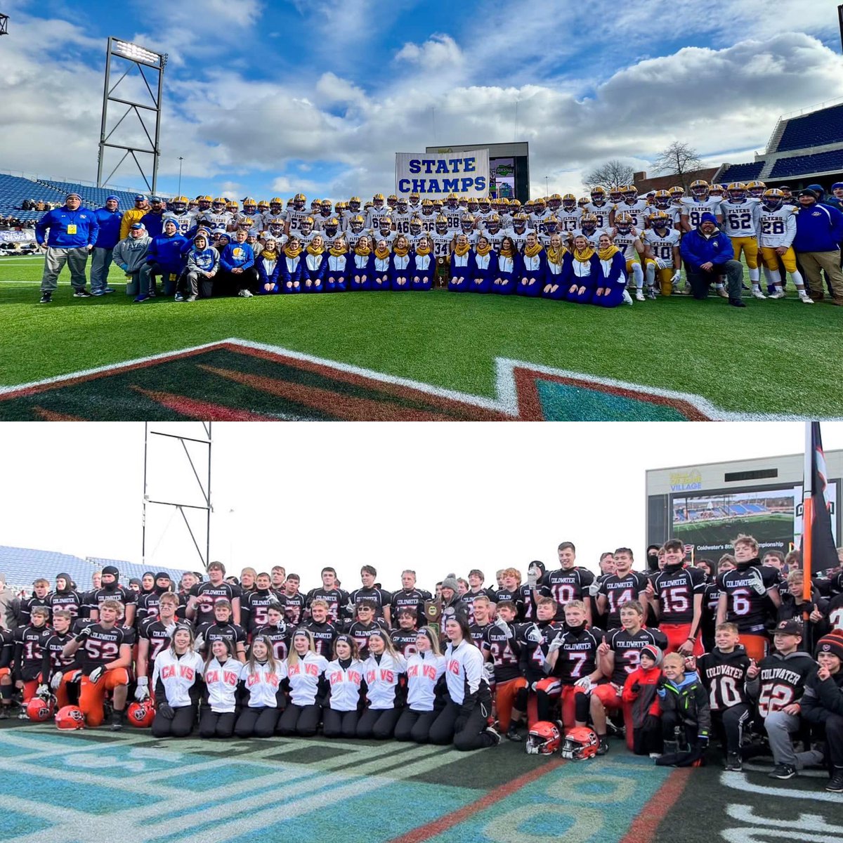 TonyTQuach's tweet image. It was a weekend to remember for the @midwestathletic 🏈🏟️

2024 D7 State Champion 🏆: Marion Local {@Marion_Local_FB}

2024 D6 State Champion 🏆: Coldwater {@cavfootball}

Congratulations to both @ColdwaterAD &amp;amp; @MLFlyers_sports on a great season &amp;amp; a well-earned championship run!