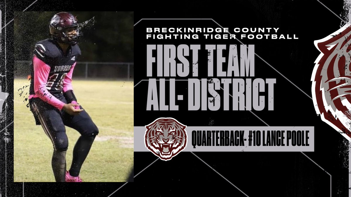 Congratulations to senior Lance Poole for being selected 4A-D2 First Team All District as a Quarterback! Proud of all of your efforts this season! #ROW