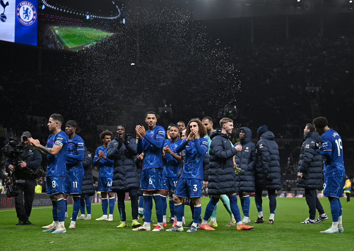 RomeoLavia's tweet photo. Blue is London💙
Great shift from the team and the away fans you were phenomenal! 🔥
( don’t mind the 2 jokers on the last slide.. ) https://t.co/gIrPvmANJF
