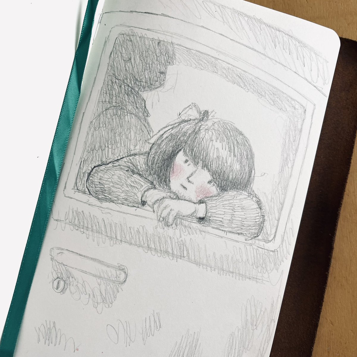 Watching the world pass by. #sundaysketch #sketchbook #kidlitart #illustrator