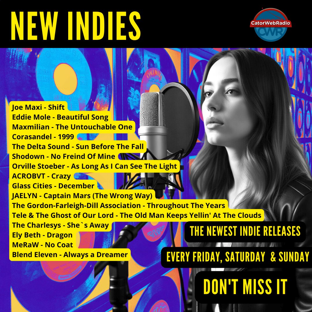 Catorweb radio (@catorwebradio) on Twitter photo #NowPlaying #NewIndies
#JoeMaxiBand
<a href="/MoleEddie/">Eddie Mole</a>
#Maxmilian
<a href="/Corasandelband/">Corasandel</a>
<a href="/thedeltasound/">thedeltasound</a>
<a href="/Micang2017/">Michael Wayne Dill</a>
<a href="/OrvilleStoeber/">Orville Stoeber</a>
<a href="/Acrobvtband/">Acrobvt</a>
#GlassCities
#JAELYN
#TeleAndTheGhostofOurLord
<a href="/charlesy_songs/">Charlesy</a>
#ElyBeth
<a href="/MeRaWband/">MeRaW</a>
#BlendEleven #NowPlaying #NewIndies
#JoeMaxiBand
<a href="/MoleEddie/">Eddie Mole</a>
#Maxmilian
<a href="/Corasandelband/">Corasandel</a>
<a href="/thedeltasound/">thedeltasound</a>
<a href="/Micang2017/">Michael Wayne Dill</a>
<a href="/OrvilleStoeber/">Orville Stoeber</a>
<a href="/Acrobvtband/">Acrobvt</a>
#GlassCities
#JAELYN
#TeleAndTheGhostofOurLord
<a href="/charlesy_songs/">Charlesy</a>
#ElyBeth
<a href="/MeRaWband/">MeRaW</a>
#BlendEleven