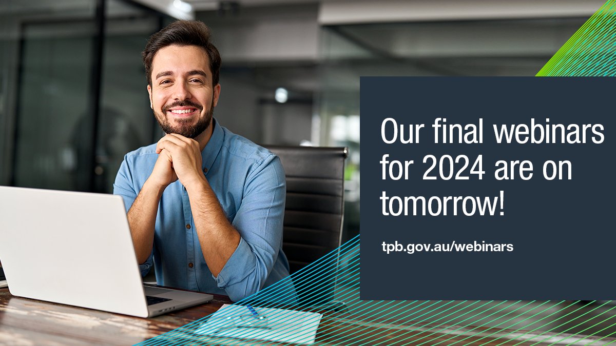 Our final webinars for the year are on tomorrow! Join us at AEDT 11:30 am – 12:30 pm for our ‘Know your obligations’ webinar. At AEDT 2 pm – 3 pm, we’ve got our ‘Compliance - the year in review' webinar. Register now &amp; earn free CPE: ow.ly/ef7J50Umcfs