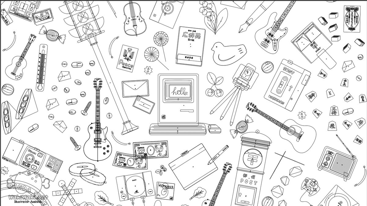 大好きベジェ曲線🐼✒️

#PR #AdobeCommunityExpert #Illustrator 