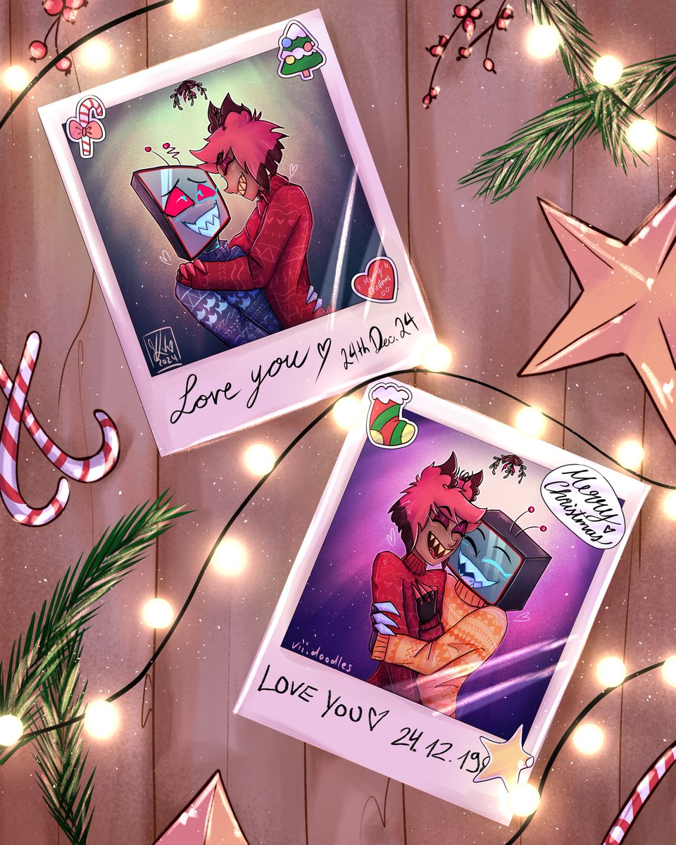 Vii_Doodles's tweet photo. #HellidaysWeek Day 1: Christmas Collection <3
.
#Hazbinhotel #HellidaysWeek2024 #Vox #Alastor #Radiostatic #Staticradio https://t.co/lvUKVG7oFL