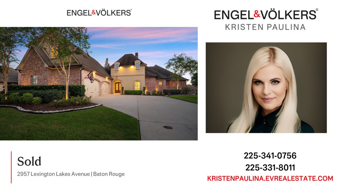thestandardbr's tweet photo. 𝐒𝐮𝐧𝐝𝐚𝐲 𝐒𝐨𝐥𝐝𝐬 ⭐

📬 8545 Summa Avenue
Listed by Catherine Lawrence of Coldwell Banker One

📬 9277 Rushwood Drive
Listed by Kevin Jones of PINO &amp; Associates

📬 2957 Lexington Lakes Avenue
Listed by Stephanie Junca of RE/MAX Professional

#Sold #EVBatonRouge https://t.co/MRpvABog5o