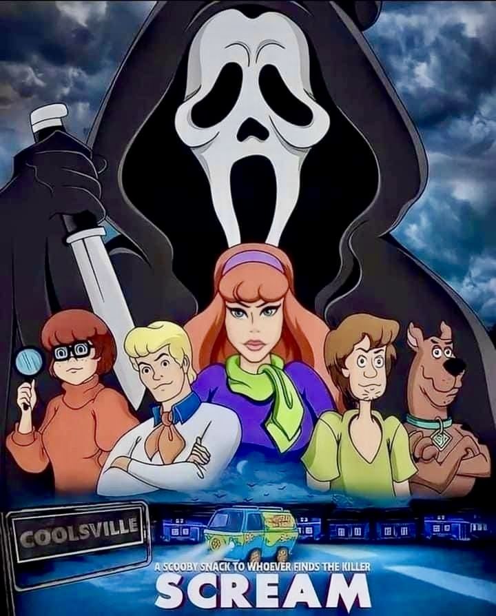 Ladyred23__'s tweet photo. Okay hear me out...🤔🖤
#QuickQuestion #Scream #ScoobyDoo https://t.co/KJHw7LsJrG