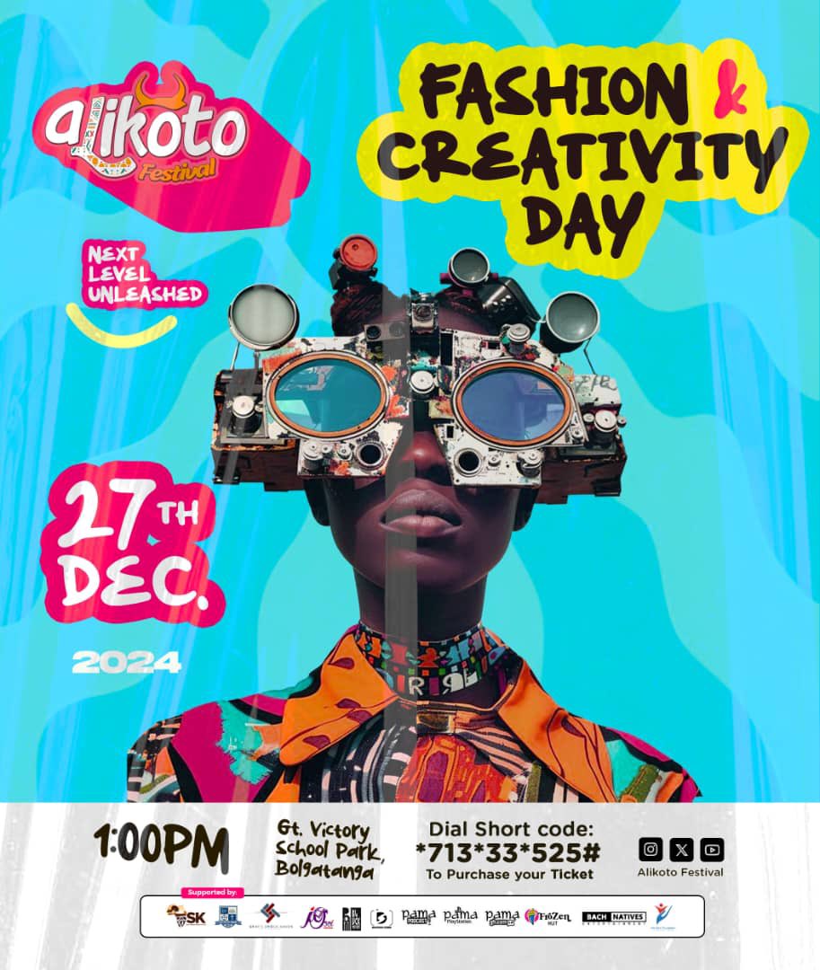 AlikotoF's tweet photo. Day 1: Fashion &amp; Creativity Day
 Main attractions:
- Creative Art Exhibitions
- Fashion show
- Alikoto Talent Hunt Priliminaries 
- Photobooths 
- Lots of Fun interactive games 

Dresscode:
We want to see how creative you can be with your fashion style ... blow our minds! https://t.co/VtoiHAy0r6
