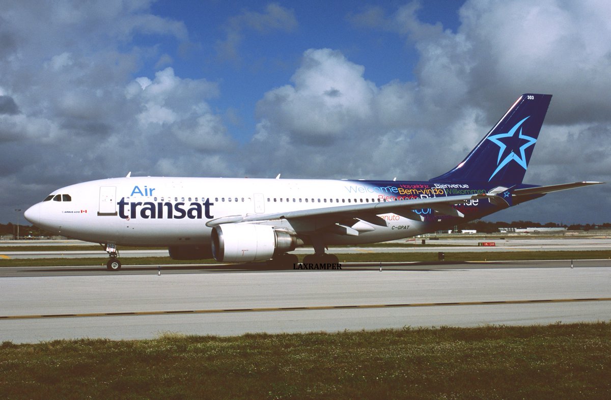 laxramper's tweet photo. C-GPAT Air Transat Airbus A310 -308 LN 597 . Taken in June 1999 .
#aircraft #airliner #airplane #plane  #aviation
#vintageairliner #planespoting #aviationdaily #aviationlovers #plane #planespotting #planelovers #planespotters #planepics #planegeek #planephotography #planes #planespotter #instaplane #plane_photos #spotting #airplanespotting #aircraft #aviation #aviationlovers #aviationphotography #aviationgeek #aviationgeek #aviationphoto #aviationworld #aviation_lovers #aviationpics #aviatiophotos #aviation4you #aviationlife #aviationspotter #Boeing #airbus
#a310