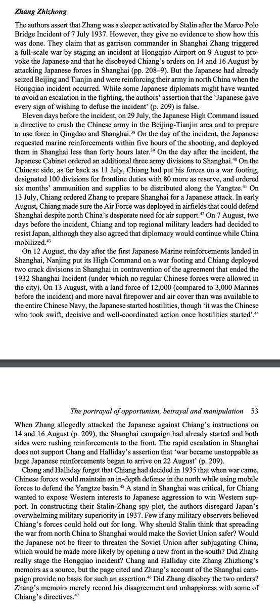 JonathonPSine's tweet photo. For those curious, an entire book was compiled to rebut The Unknown Story.

The section by Gregor Benton and Steve Tsang provides sufficient context to demonstrate how the story telling in the original does not match up with the facts when scrutinized. https://t.co/JHDMu35jGw