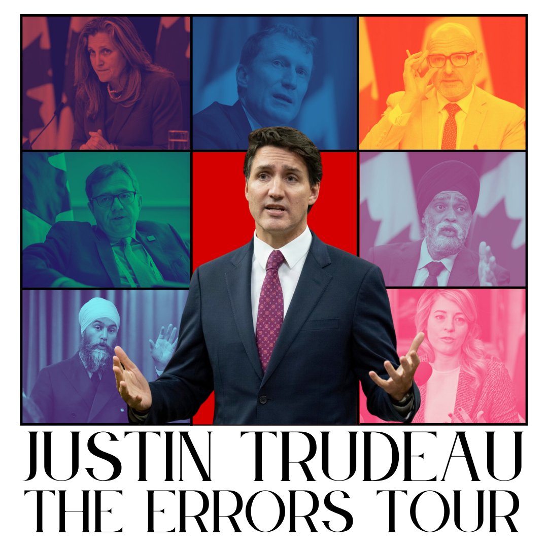 specurran's tweet photo. While Taylor's Eras Tour is wrapping up in Vancouver tonight, Justin's 9 year errors tour continues...
#canpoli #errorstour #TrudeauMustGo https://t.co/EumRYF0IBb