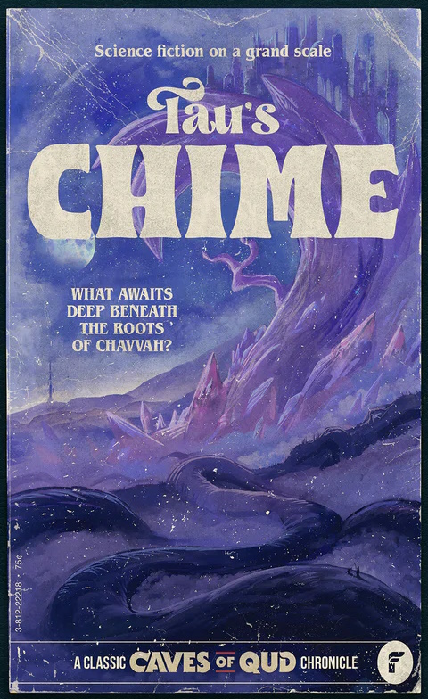 ptychomancer's tweet image. Did you see these art prints of Caves of Qud vistas stylized as pulp scifi novel jackets? 😍