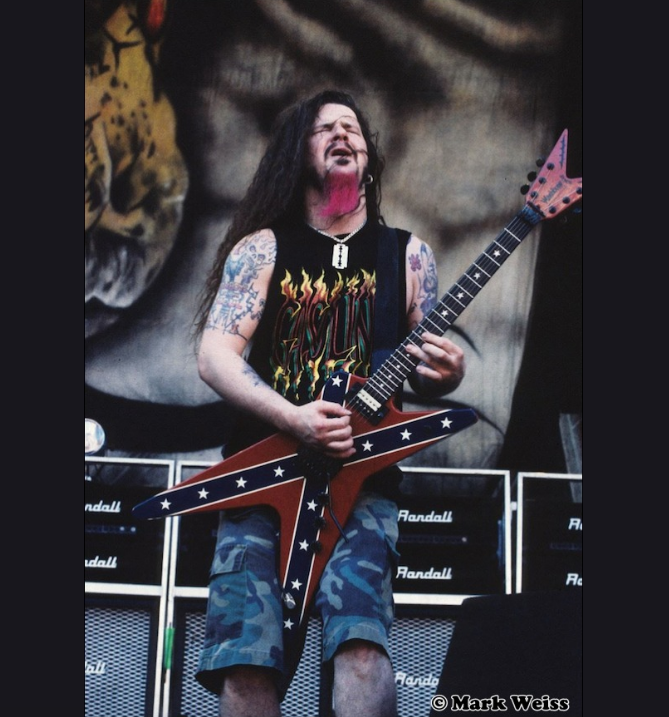 markweissguy's tweet photo. Remembering @dimebagdarrell of @Pantera (August 20, 1966 – December 8, 2004)
"Music drives you. It wakes you up, it gets you pumping. And, at the end of the day, the correct tune will chill you down." - Dimebag Darrell
#pantera #dimebagdarrell #darrelllanceabbott https://t.co/WEbKY90um6