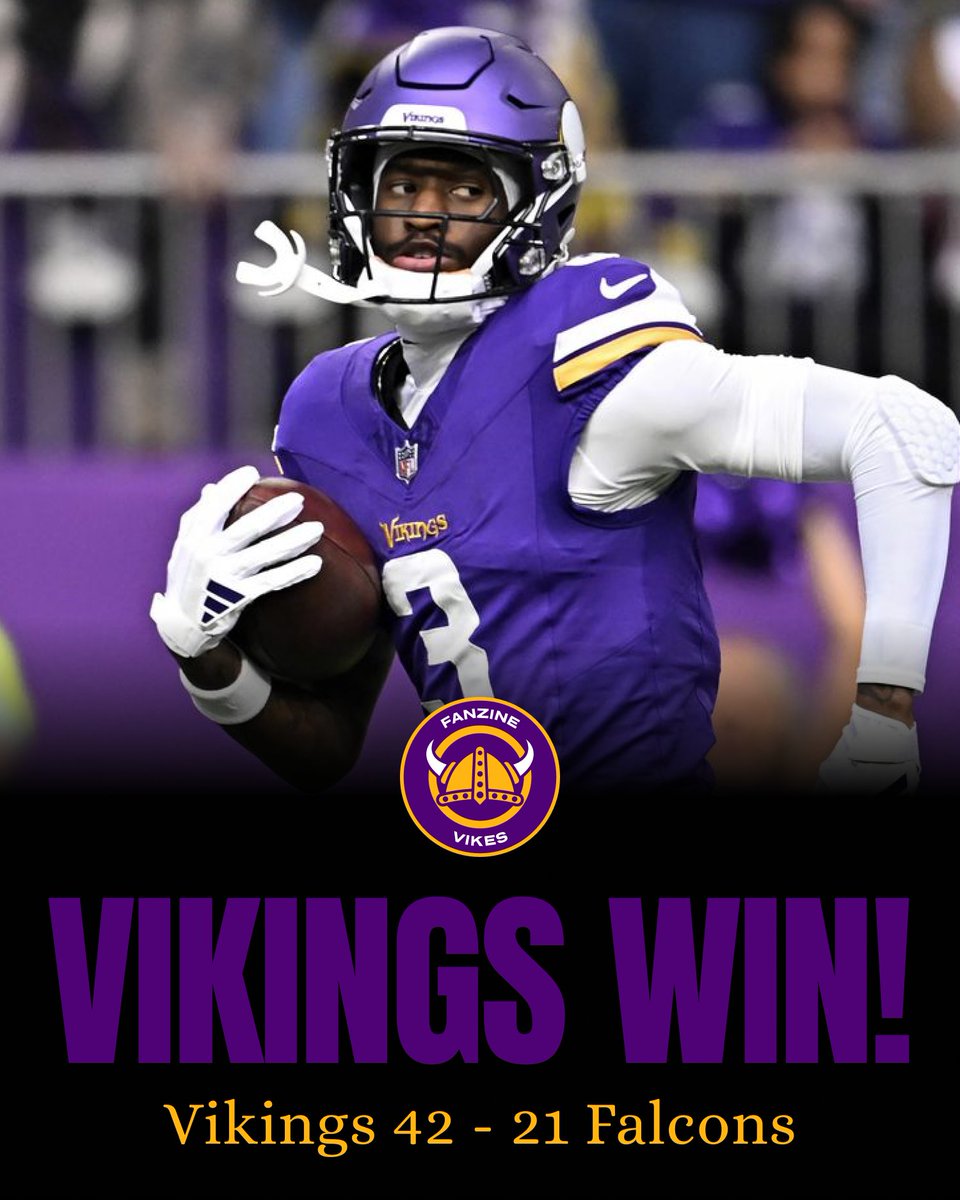 vikes_app's tweet photo. VIKINGS WIN!👏

#ATLvsMIN | #Skol https://t.co/hsULLzu9IB