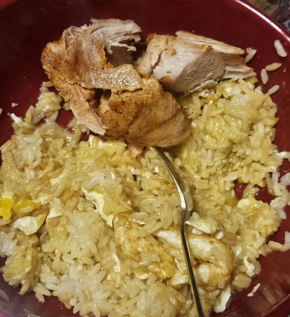 아침밥 닭찌찌 계란밥