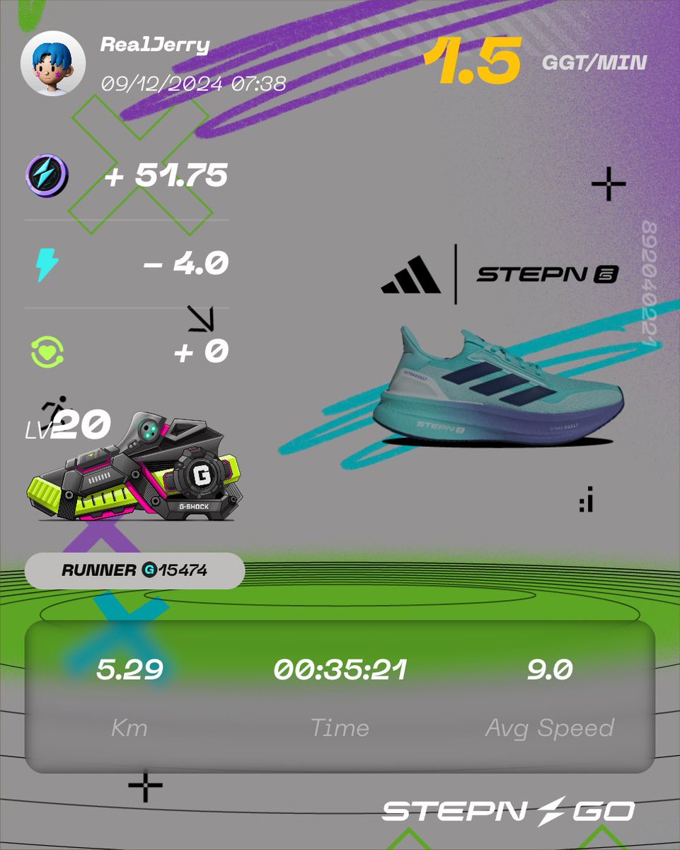 Here's my participation to #STEPNGOxadidas physical Ultraboost 5 Contest! Check <a href="/Stepnofficial/">STEPN GO</a> for more details!