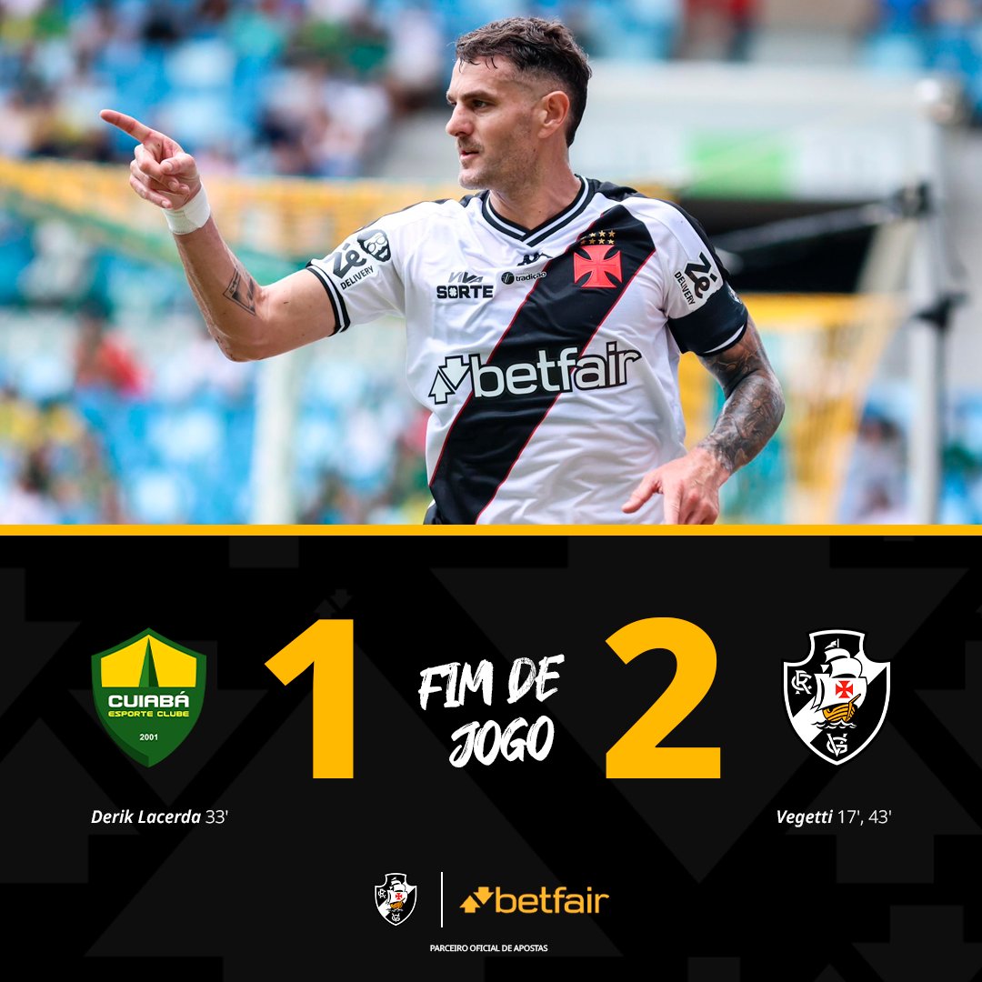 Betfair_Brasil's tweet photo. Fim de jogo na Arena Pantanal, 2x1 pro Vascão! 

🖤💢 𝑉𝐴𝐴𝐴𝑆𝐶𝑂𝑂𝑂 🖤💢
🖤💢 𝑉𝐴𝐴𝐴𝑆𝐶𝑂𝑂𝑂 🖤💢
🖤💢 𝑉𝐴𝐴𝐴𝑆𝐶𝑂𝑂𝑂 🖤💢

Até ano que vem, Legítimo Clube do Povo! 

#JogueComResponsabilidade #CUIxVAS #BetfairWR https://t.co/2H2lIg9LdU
