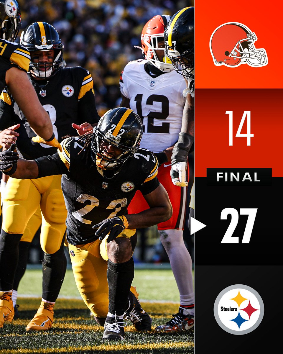 FINAL: <a href="/steelers/">Pittsburgh Steelers</a> strong on both sides of the ball in win over Cleveland #CLEvsPIT