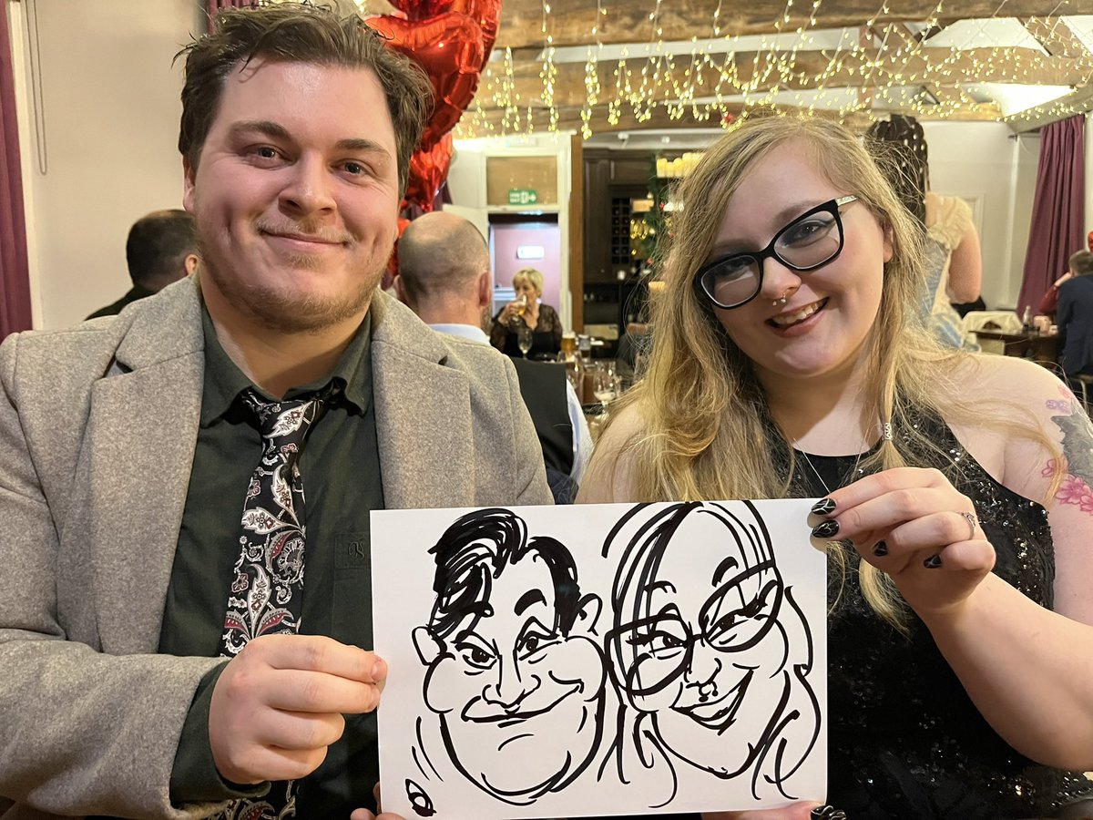 Paul Slattery (@paulslattery) on Twitter photo Christmas Wedding caricatures #BATTER_UP #businesshour #caricaturist #caricatureartist Christmas Wedding caricatures #BATTER_UP #businesshour #caricaturist #caricatureartist