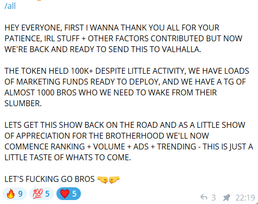 crypto_wayne's tweet photo. @free_electron0 one of the real $bros 

$bros just announced they will be pushing the ticker with everything they got 

8enyjAGYc42c8JwJWC5Zpoab5CfJDA9ob78koCerpump https://t.co/VR0muo4wgT
