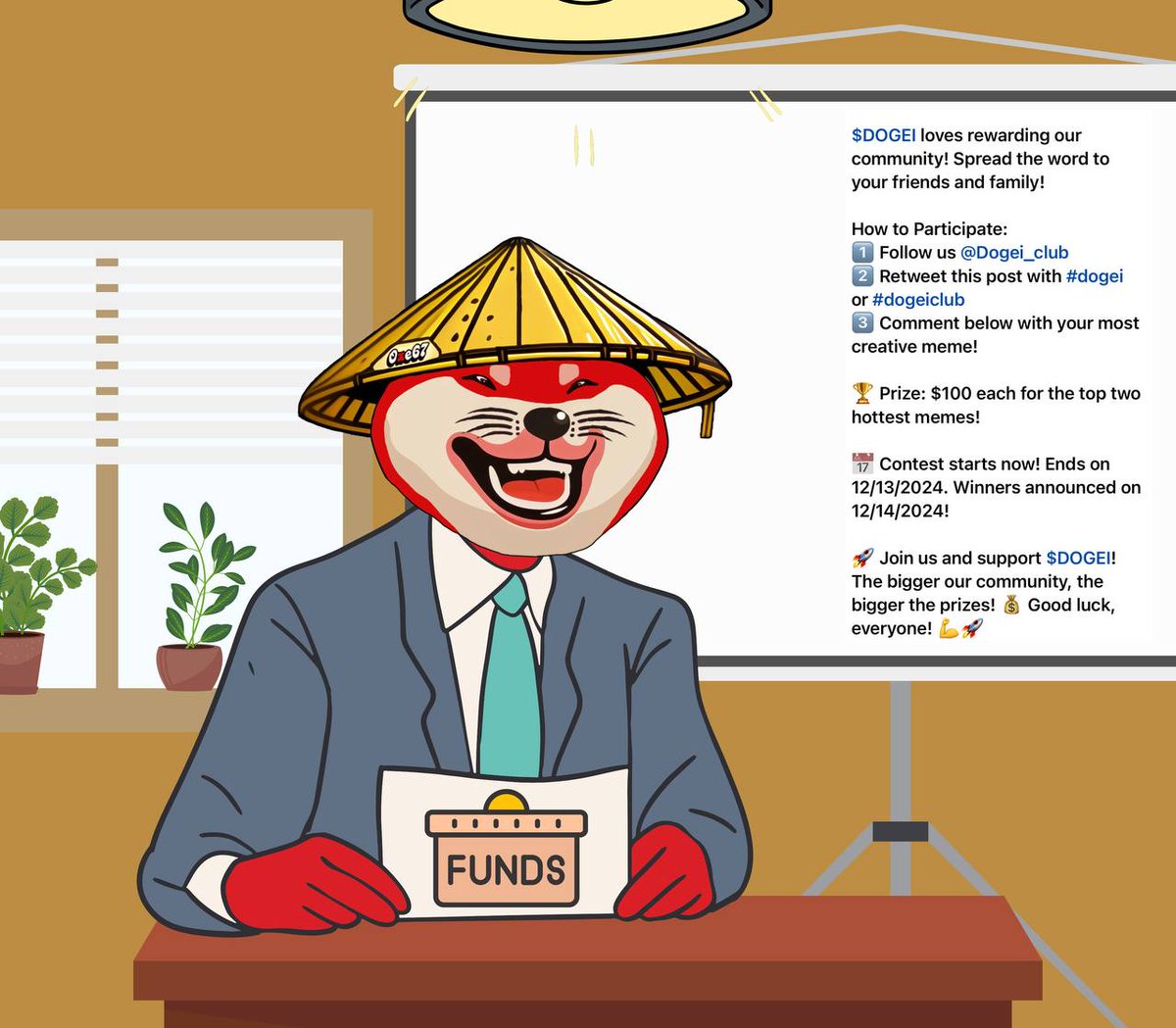 🧧 Best DOGEI Meme Competition! 🧧

$DOGEI loves rewarding our community! Spread the word to your friends and family!

How to Participate:
1️⃣ Follow us @Dogei_club
2️⃣ Retweet this post with $dogei or #dogeiclub
3️⃣ Comment below with your most creative meme!

🏆 Prize: $100 each