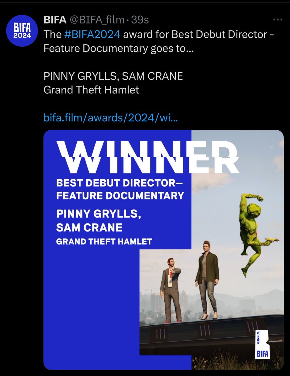 MarkOosterveen's tweet photo. Guys, we just won TWO British Independent Film Awards https://t.co/Fo0dp3vZCu