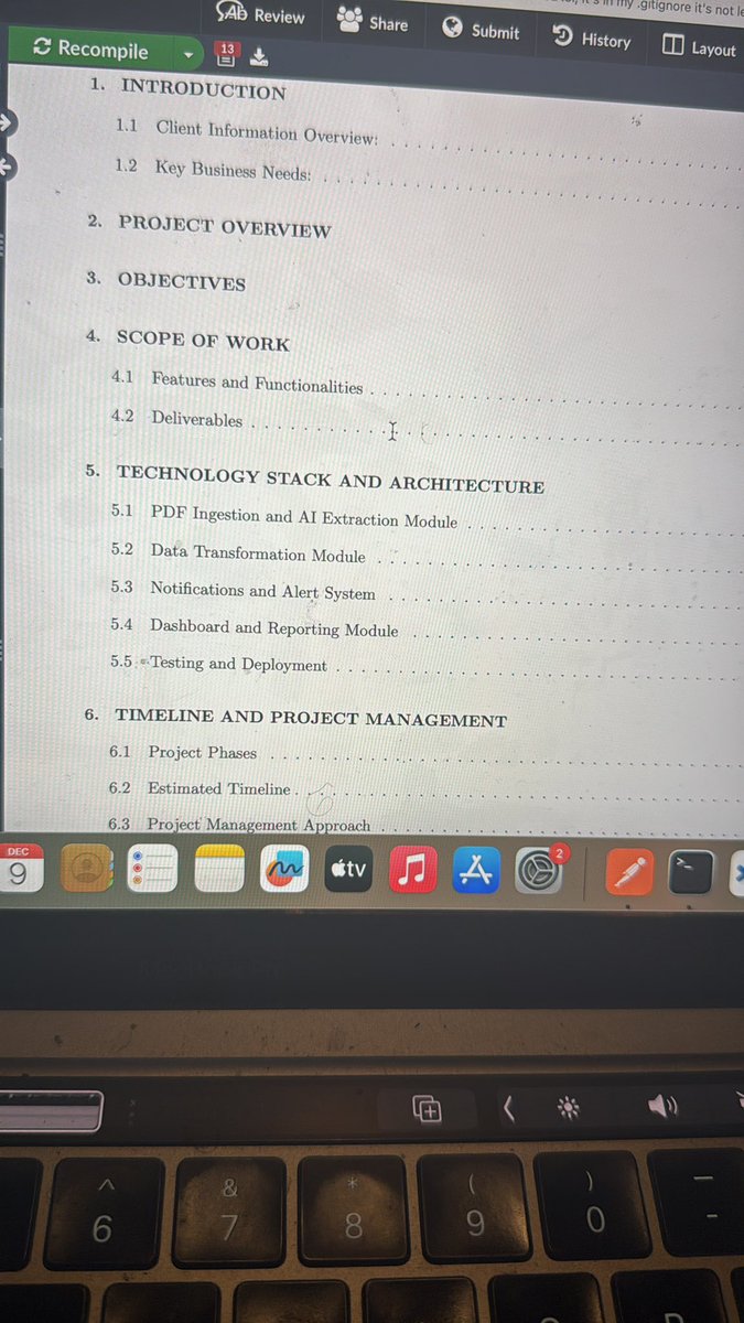 Riding off the hype of <a href="/RhysSullivan/">Rhys</a> 

I love making project proposals for contract work at home

No confidential information leaked here

#ilovecodingonthetrain #python #Aws #firebase #SoftwareEngineering #remotework #Frontend #backend
