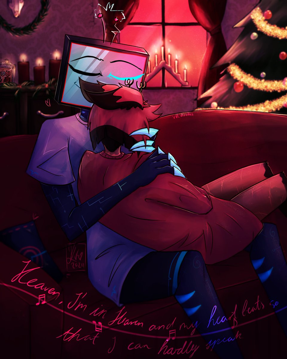 Vii_Doodles's tweet photo. #HellidaysWeek Day 4: /matching/ Pyjamas
.
Forgot that they were supposed to be matching oops
#Hazbinhotel #HellidaysWeek2024 #Vox #Alastor #Radiostatic #Staticradio https://t.co/MNKAMjsUSM