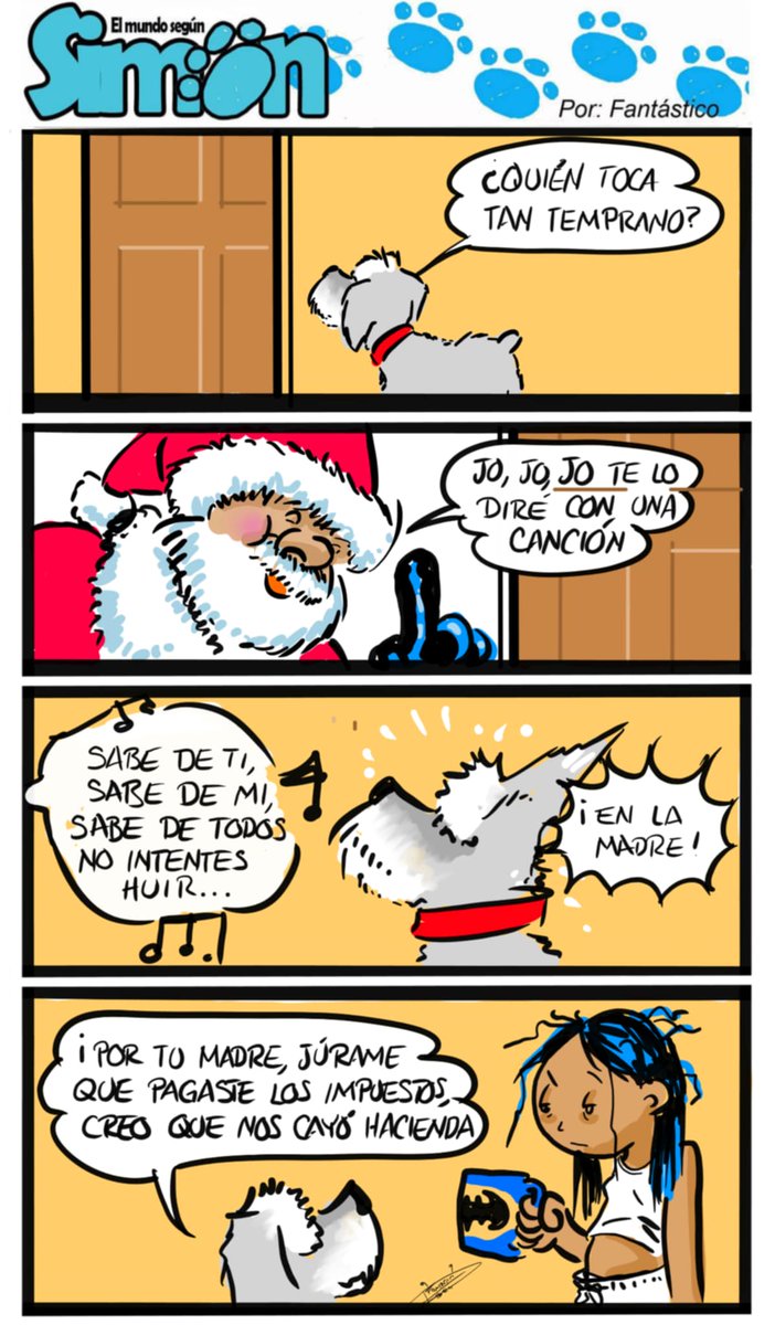 vocesnplural's tweet image. #HumorPerruno | El mundo según Simón - La llegada 

Por @TallerMonos

#VocesEnPlural #navidad2024 #SantaClaus #snauchzer
