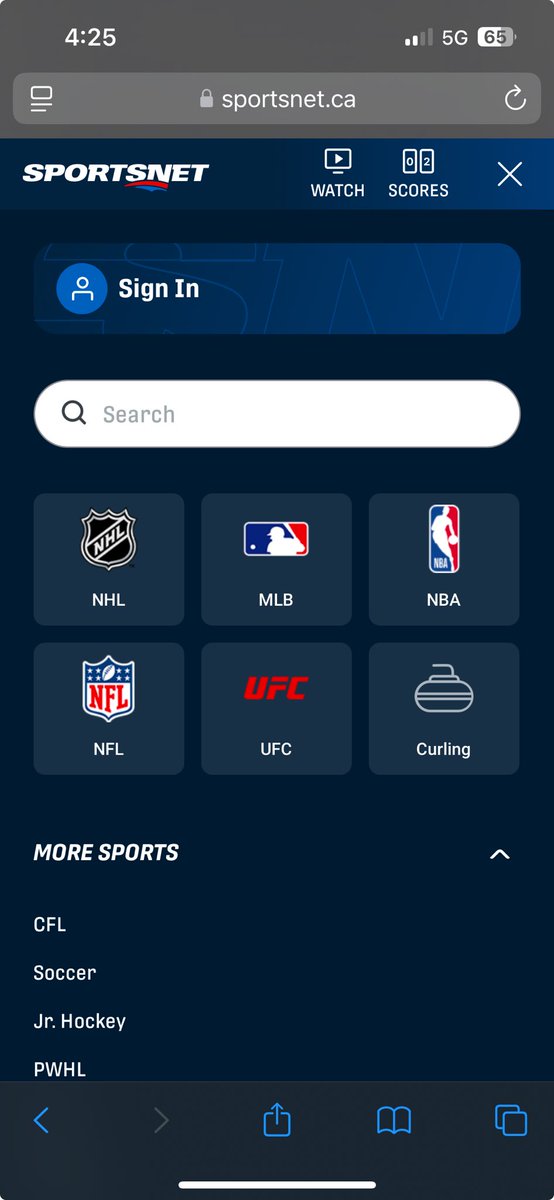 hus2weet's tweet photo. @Sportsnet 
Seriously?

You have curling on the main page but Soccer is on the drop-down?

We are hosting the World Cup are we not? https://t.co/P4RIBVn36q