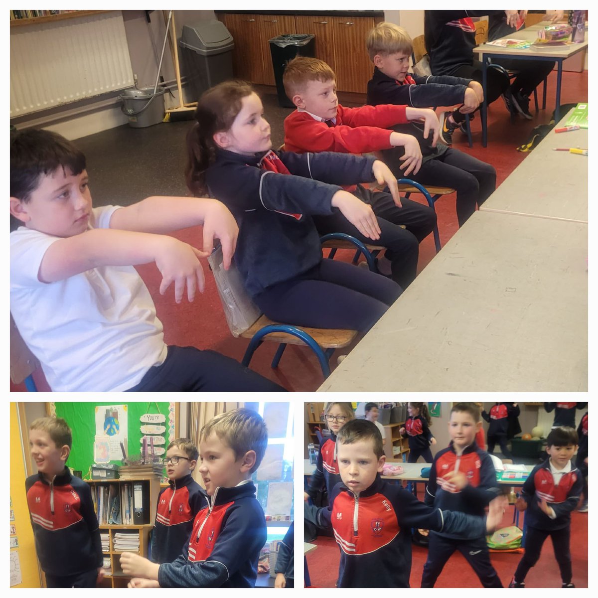 CorcaghanNS's tweet photo. Active Break Challenge- Week 3 @ActiveFlag @Irishheart_ie @HSEschoolsteam #movementbreak #mindfulness #healthyminds https://t.co/GzSQccnpcX