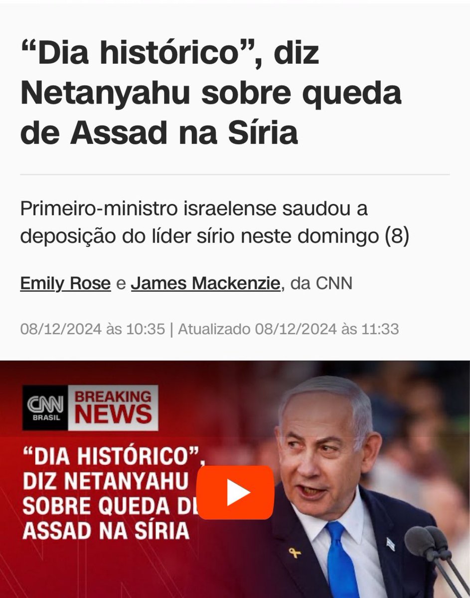 mayadayam's tweet photo. Convenhamos, não é muito difícil de entender que se o Netanyahu apoia num é coisa boa… o golpe na Síria foi organizado pelo imperialismo, a esquerda não deve comemorar, uma vitória imperialista! https://t.co/nGjxdd1iz2