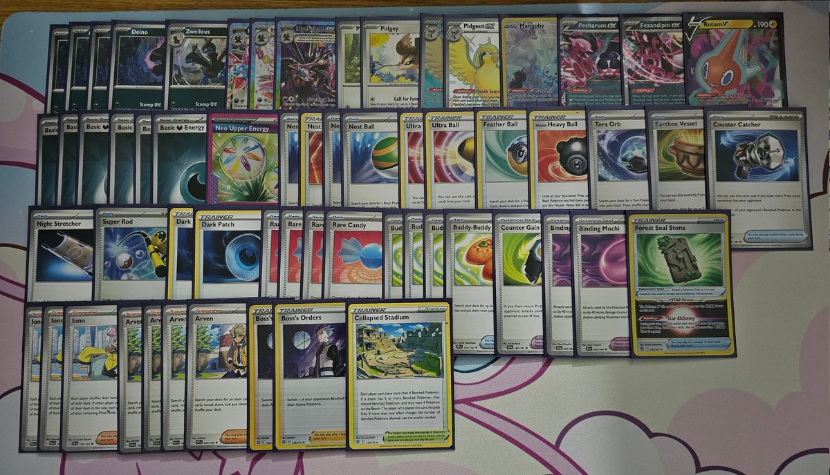 Took 2nd at a League Cup with 3 Headed Dragons.
Eas good to Travel with the <a href="/GeomancyGaming/">🌸Geomancy Gaming🌸➡️ Prauge 🇨🇿</a>
Crew and represent <a href="/ZatuGamesCentre/">Zatu Gaming Centre</a> 

R1 - Raging Bolt WLW
R2 - Drago LL
R3 - Greninja LL
R4 - Terapagos/Dusknoir WW
R5 - Terapagos/Klawf WW

Top 4 - Drago WW 
Final - Dragapult/Thorns LL